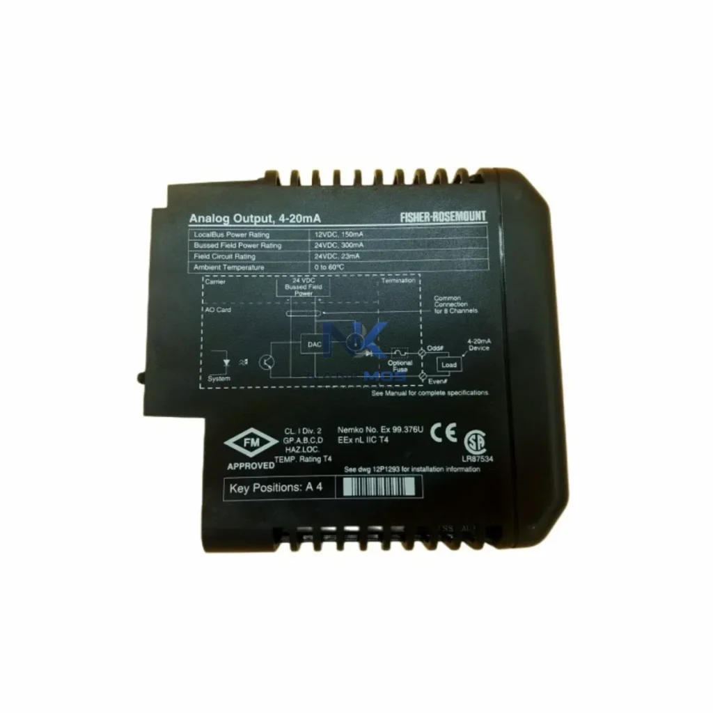 Emerson KJ3002X1-BB1 12P0683X092 Analog Output Module product reference image