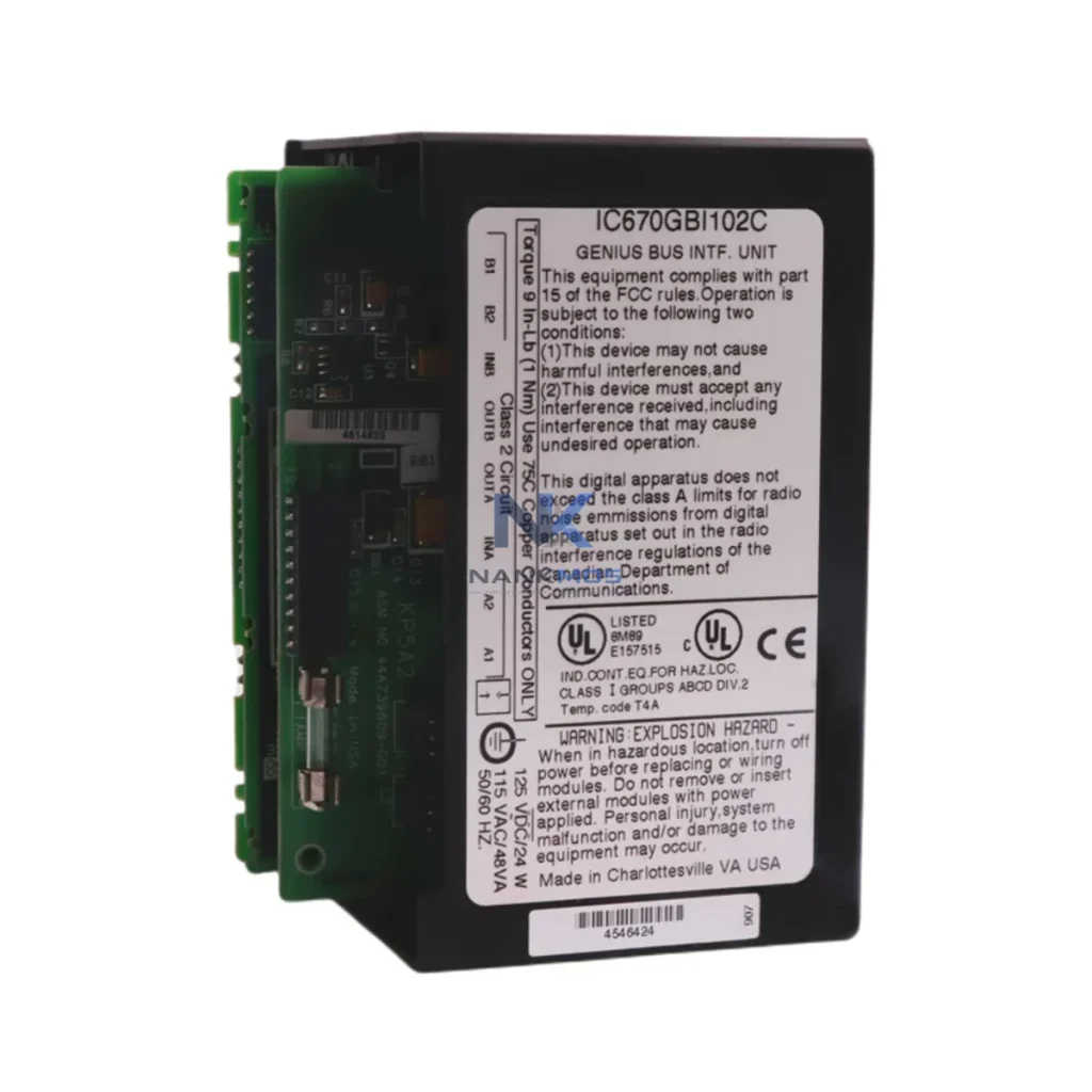 GE IC670GBI102 Network-Linked Bus Interface for Smart Automation IC670GBI102 industrial automation spare part