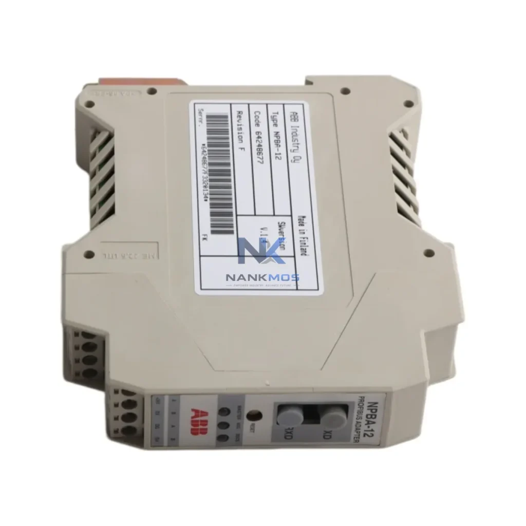 ABB NPBA-12 System-Ready PROFIBUS DP Adapter for ACS800 Architecture NPBA-12 industrial automation spare part