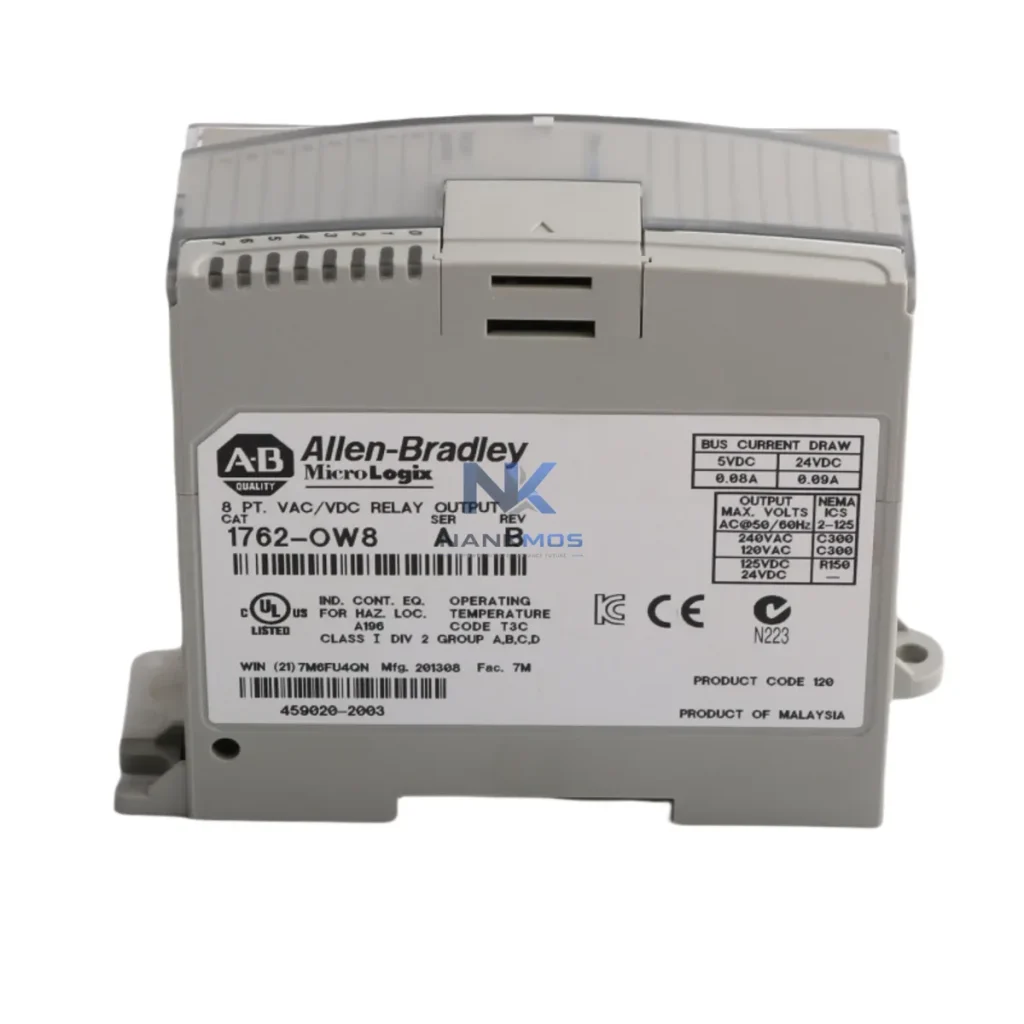 Allen-Bradley 1762-OW8 Network-Linked Relay Output Module for Smart Automation 1762-OW8 industrial automation spare part
