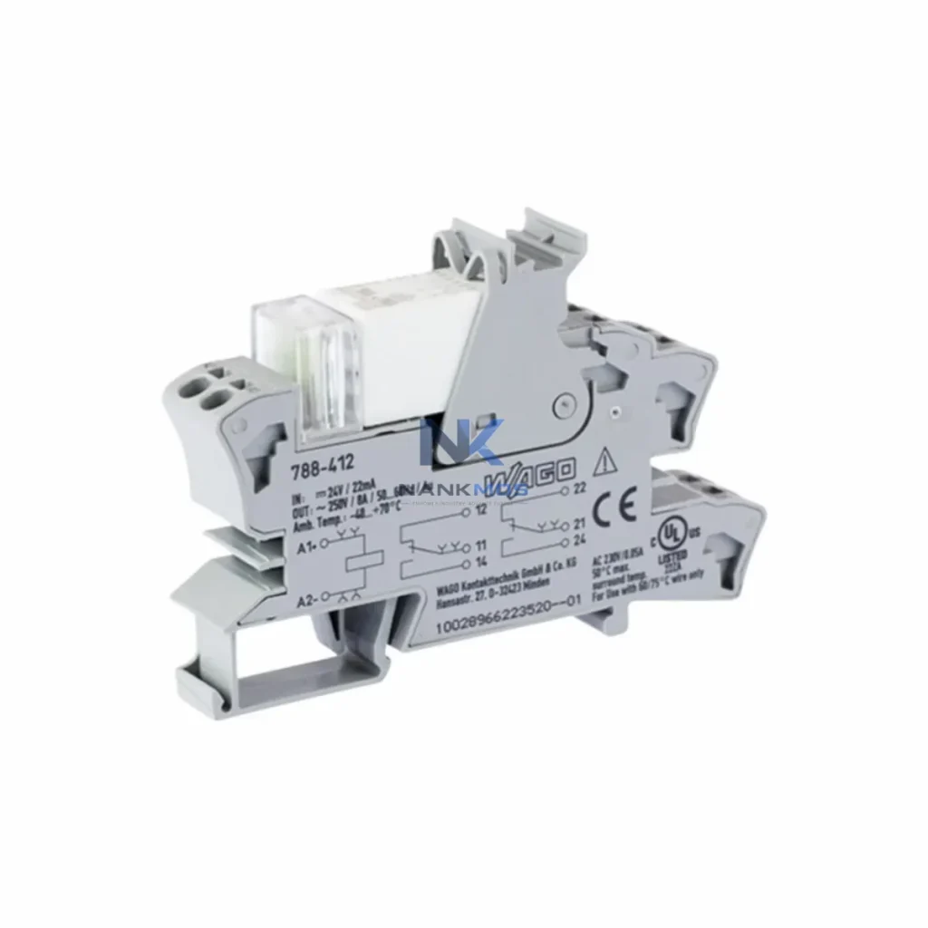 WAGO 788-412 System-Matched Relay Module for Control Architecture 788-412 industrial automation spare part